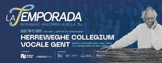 Cartel del concierto de Herreweghe y Collegium Vocale Gent en Andorra la Vella