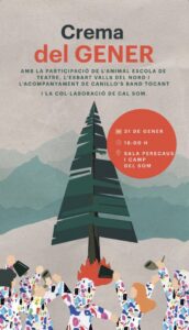 Celebración de la Crema de la Cua en Canillo con un árbol y participantes