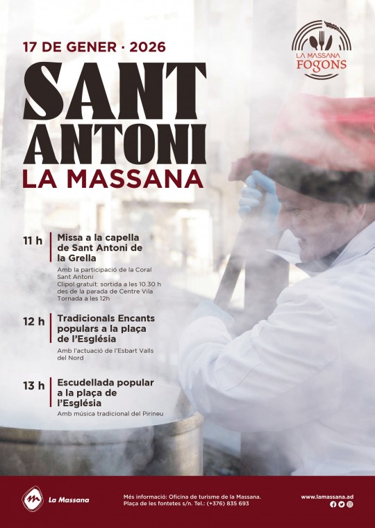 Preparación de la escudella en la Fiesta de Sant Antoni en La Massana