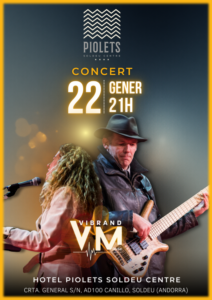Concierto gratuito en el Hotel Piolets Centre Soldeu con banda en vivo.