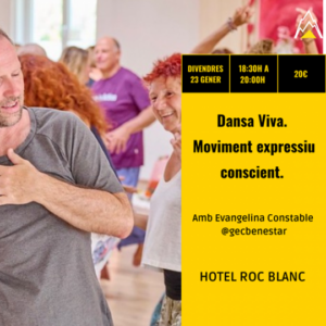Participantes en un taller de danza consciente en Hotel Roc Blanc