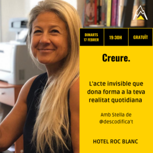 Conferencia sobre la realidad cotidiana en Escaldes-Engordany con Stella de @descodifica’t.