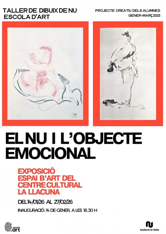 Cartel de la exposición sobre el cuerpo humano y objetos emocionales