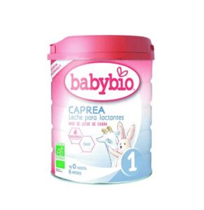 Envase de leche en polvo Babybio para lactantes con advertencia de retirada