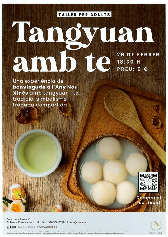 Taller cultural de Tangyuan con té en la Biblioteca de Canillo