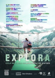 Cartel del Cicle de Cinema de Muntanya i Viatges en Ordino-La Massana