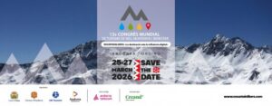 Cartel del Congrés Mundial de Turisme de Neu, Muntanya i Benestar en Andorra