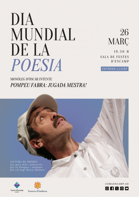 Espectacle poètic en honor a Pompeu Fabra en Encamp