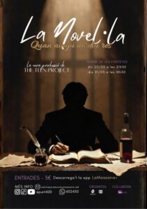 Cartel de la obra de teatro La novel·la del grup The Teen Project