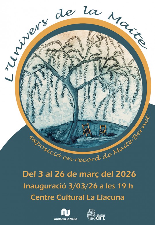 Cartel de la exposición dedicada a Maite Bernet en Andorra la Vella