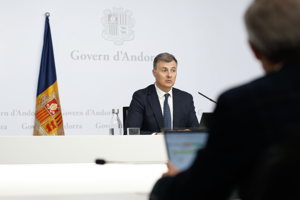 Rueda de prensa del Govern d'Andorra sobre protección infantil en el entorno digital.