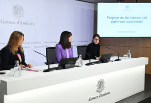 Presentació del projecte de llei d'arxius i patrimoni documental d'Andorra