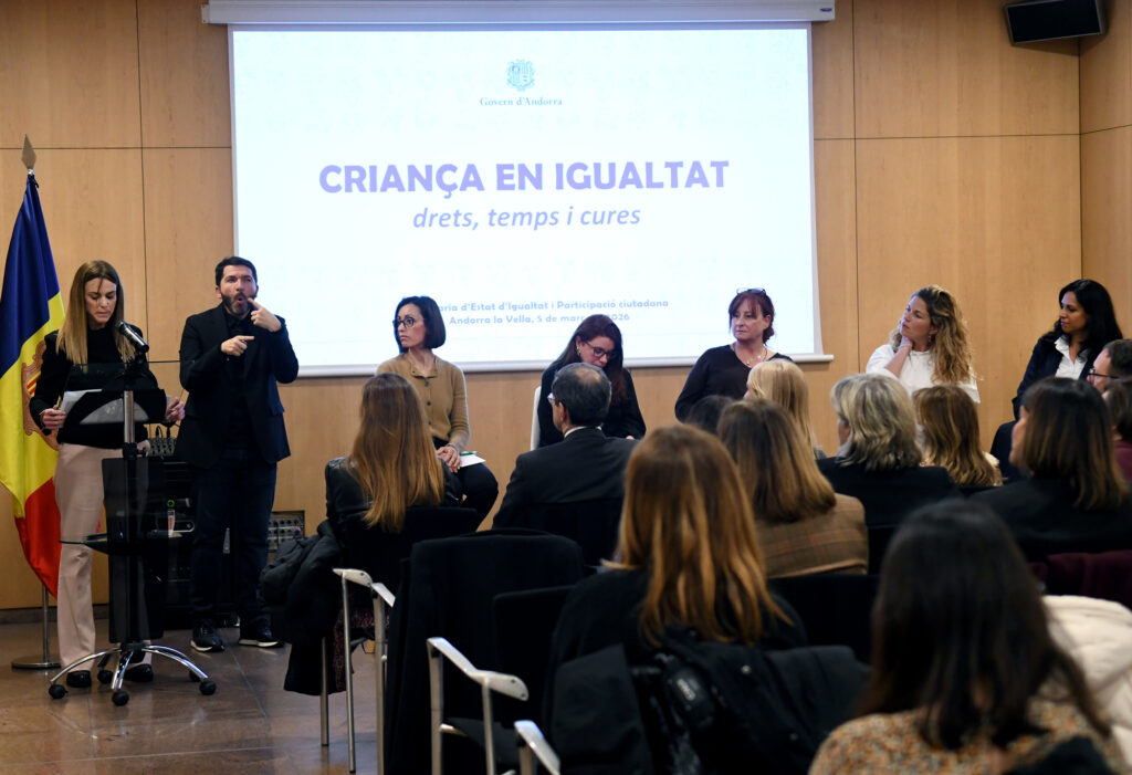 Evento sobre corresponsabilidad en las cuidados organizados por el Gobierno de Andorra.