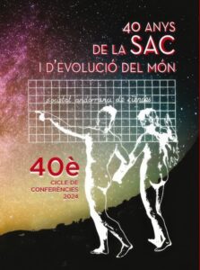 Cartel de presentación del libro sobre 40 años de la SAC y evolución del mundo