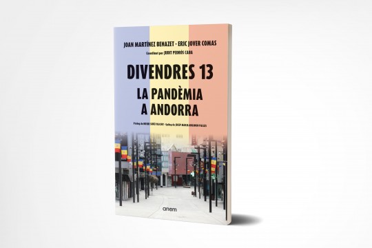 Portada del llibre Divendres 13 sobre la pandèmia a Andorra