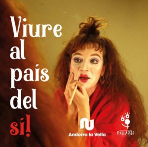 Pepa Plana preparándose para un taller de clown en Andorra la Vella