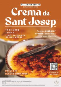Taller de cocina para aprender a hacer crema de Sant Josep en Canillo