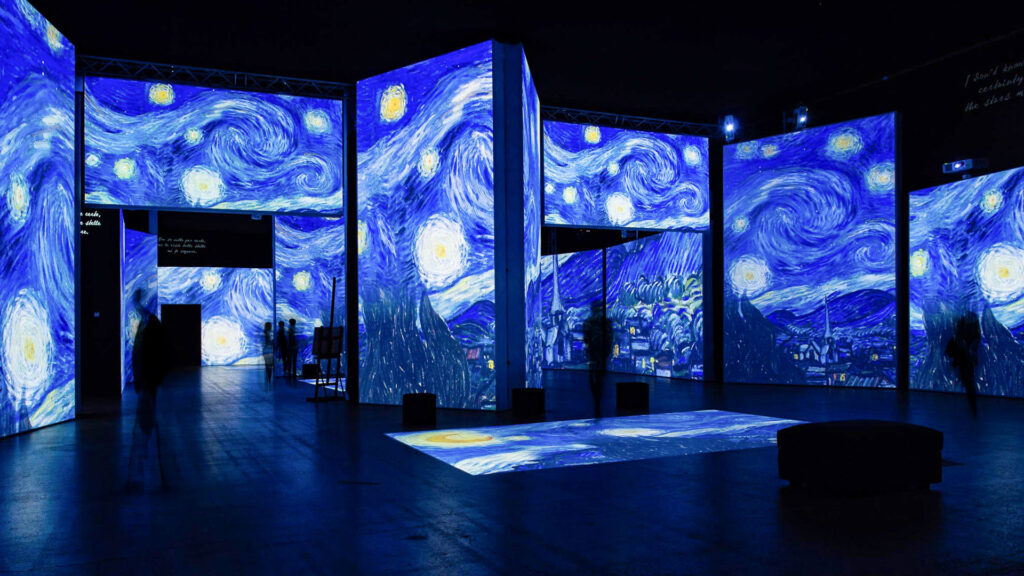 Experiència immersiva de les obres de Van Gogh amb projeccions visuals