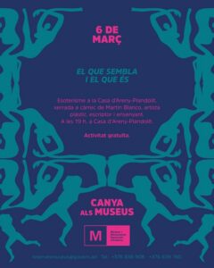 Cartel de la xerrada sobre esoterisme en la Casa d'Areny-Plandolit
