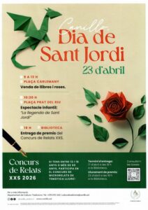 Cartell de les activitats del Dia de Sant Jordi a Canillo