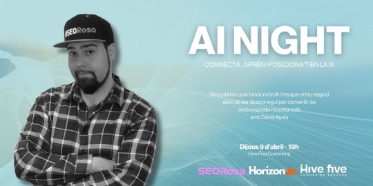 David Ayala en la xerrada AI Night sobre intel·ligència artificial