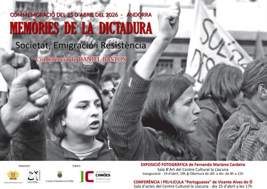 Cartel del cicle de commemoracions del Dia de la Llibertat en Andorra