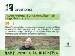 Albert Freixas en un concierto celebrando 15 años de carrera musical