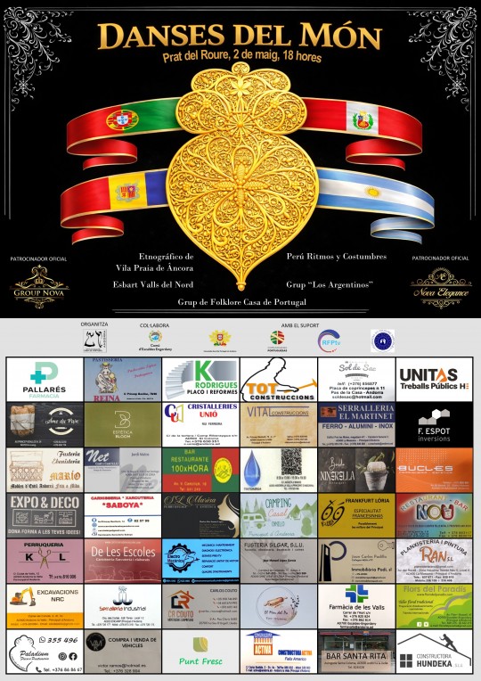 Cartel del Festival de Danses del Món en Escaldes-Engordany