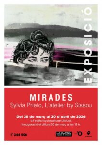 Cartel de la exposición Mirades de Sylvia Prieto en Ordino