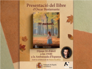 Presentación del libro '99 moments' de Óscar Bustamante en Andorra