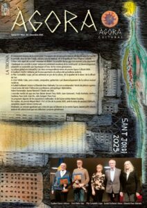 Portada de la revista Àgora número 38 con detalles artísticos