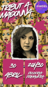 Cartel del homenaje a Madonna en Andorra con detalles del evento