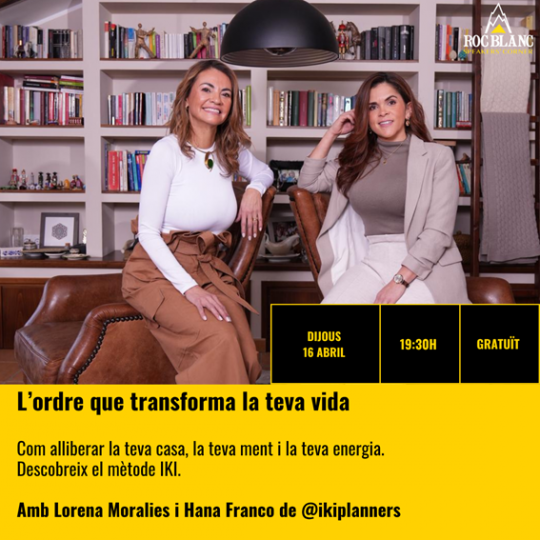 Dos ponentes en una charla sobre el método IKI para transformar la vida