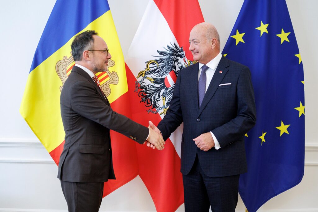 Reunión entre el cap de Govern d'Andorra y el canceller d'Àustria