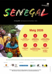 Cartel del ciclo Geografies sobre Senegal en Ordino