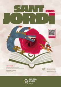 Cartel del concurs de punts de llibre per Sant Jordi 2026