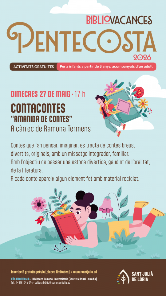 Cartel del contacontes Amanida de contes en Sant Julià de Lòria