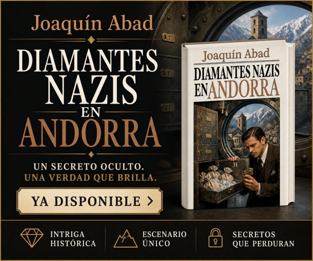 Portada del libro Diamantes Nazis en Andorra de Joaquín Abad