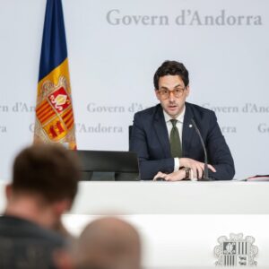 Roda de premsa del Govern d'Andorra sobre el parc nacional.