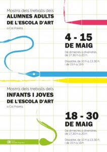 Cartel de la exposición de alumnos de la Escuela de Arte de Escaldes-Engordany