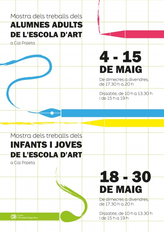 Cartel de la exposición de alumnos de la Escuela de Arte de Escaldes-Engordany