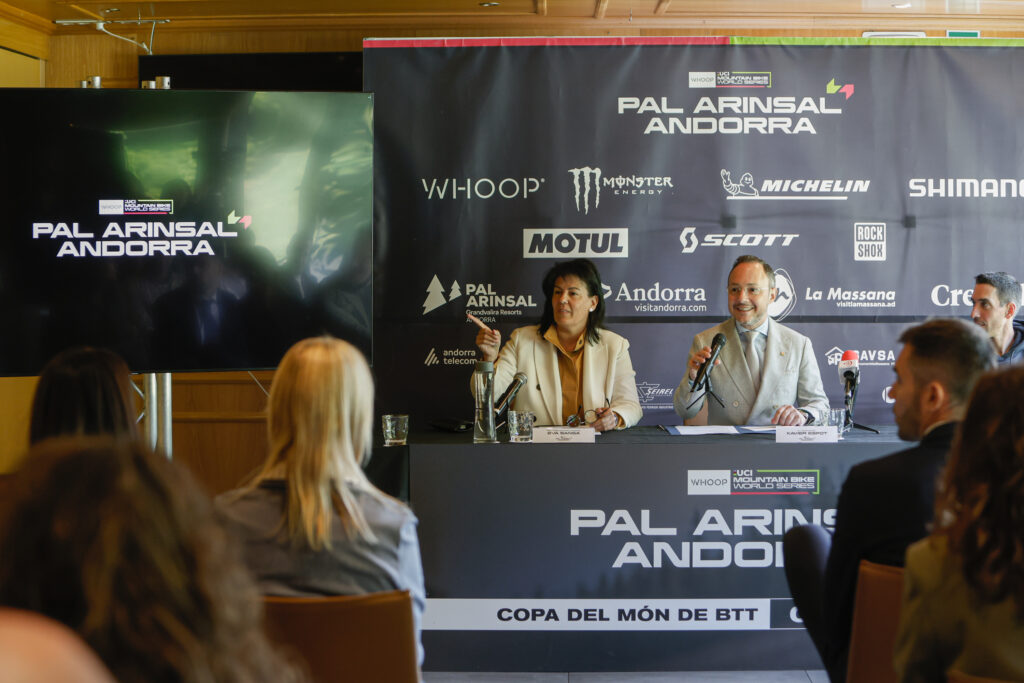 Presentación de la Copa del Mundo UCI de BTT en Pal Arinsal, Andorra
