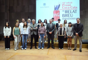 Entrega de premios del 18a edición del Premi Coca-Cola de relat breu en Andorra