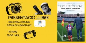 Cartel de presentación del libro de Manel Montilla en Escaldes-Engordany
