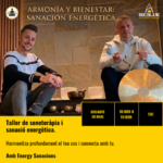 Dos hombres en un taller de sonoterapia en Escaldes-Engordany