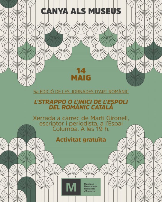 Cartel de la xerrada sobre el romànic català en Andorra la Vella