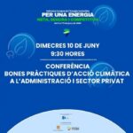 Cartel de la conferencia sobre acción climática en Andorra