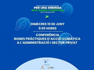 Cartel de la conferencia sobre acción climática en Andorra
