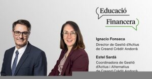 Ignacio Fonseca y Estel Sardà en conferencia sobre inversión en Andorra