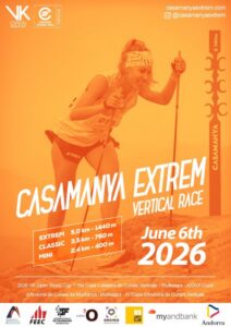 Participante en la cursa vertical Casamanya Extrem en Andorra